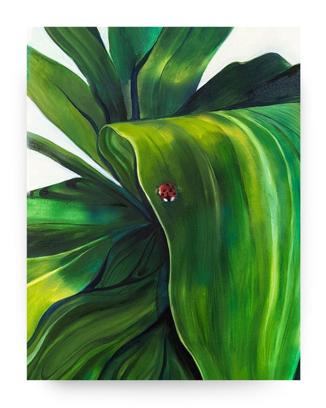 Red Speck, 24"x 36", Oil and Spray Paint on Canvas $450 Buy Now