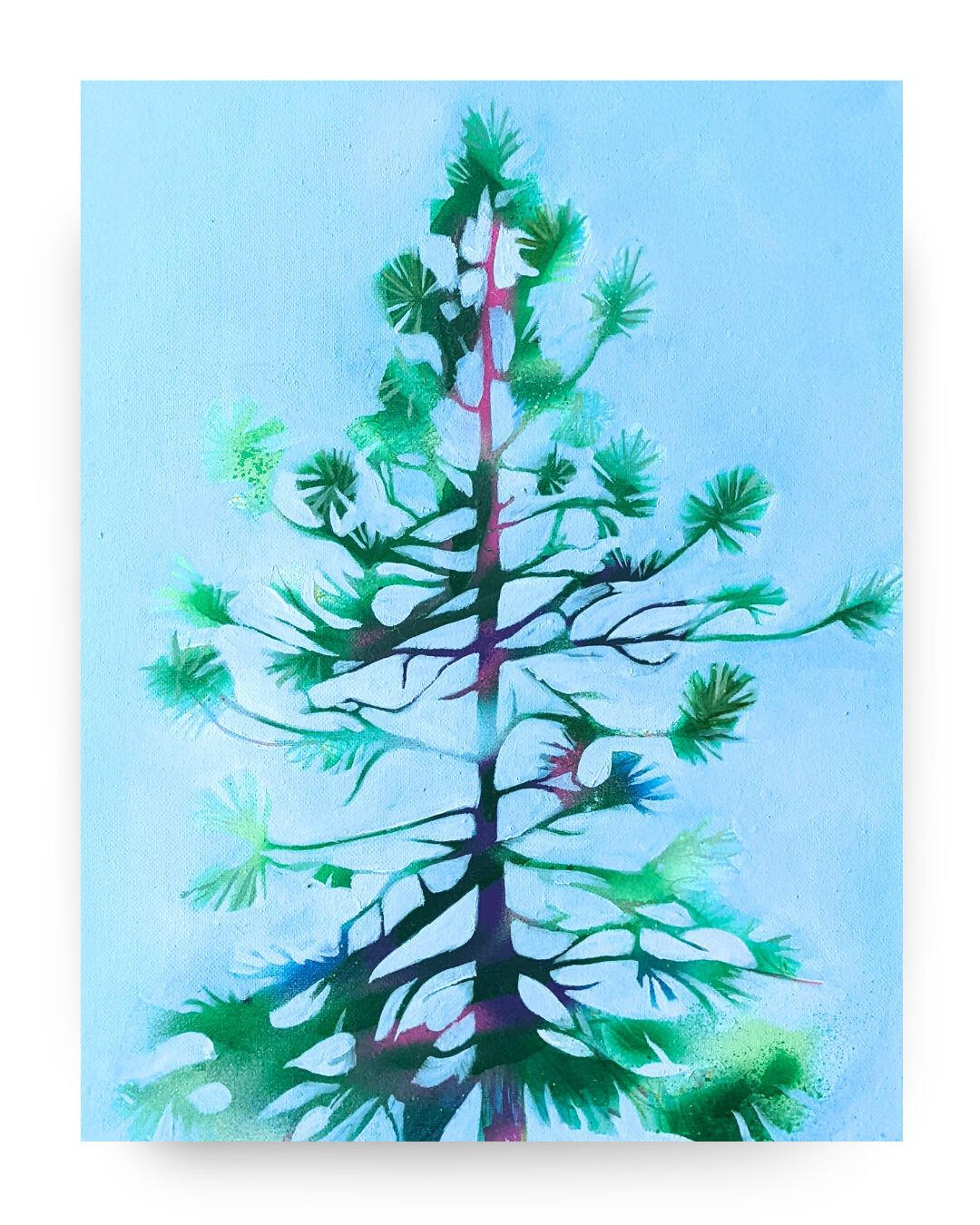 Tahoe, 16"x20", Oil and Spray Paint on Canvas $200 Buy Now
